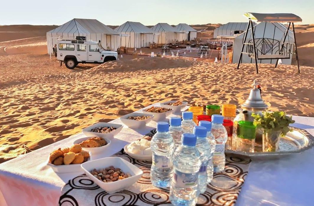 Camping in the Sahara Desert